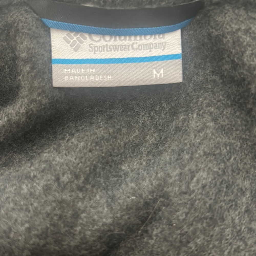 COLUMBIA🏔️Men’s FLEECE Gray VEST Size Medium - Picture 6 of 11